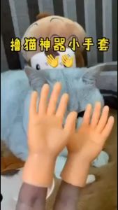 {3pairs} Cats little finger set Plastic Barbie Little Hand Mini Funny Cat Toys撸猫小手套