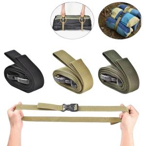 Travel Tied Belt Durable Nylon Cargo Tie Down Luggage Lash Belt Strap Camping Hiking Cargo Storage Belt Buckle