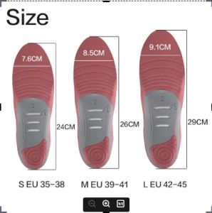 1 pair of plantar fasciitis relief - male and female arch support insoles flat foot insoles orthopedic insoles soft sports insoles for vitality and comfort every step of the way