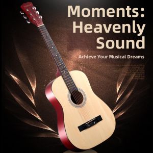 Guitar Gỗ Dân Tộc cho Học Viên Mới 38 inch