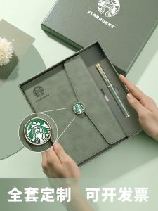 Business Notebook Set with Logo Printing High End Signing Pen Gift Box 2025 New Business Notebook A5 Size Hard Cover