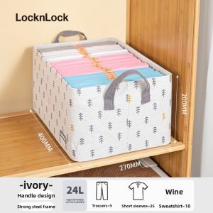 LocknLock | Oxford Cotton Linen Clothes Storage Box