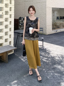 YINLUOYA | New Chinese Style Loose Vest Skirt Set Womens Summer 2025 Fashionable Two-Piece Suite Comfortable Breathable Round Neck Top