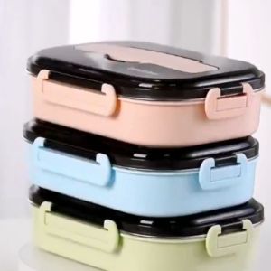 Insulated Lunch Box Home Supplies  Stainless Steel  Bento Box Clasp Design