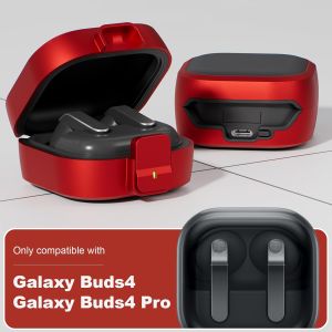 New for Galaxy Buds 4 Pro Case with Lanyard Keychain Shockproof Secure Lock Case For Buds4 Buzz 4 Pro Cover Full Protection Case
