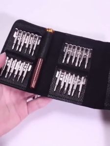 ชุดไขควงพร้อมเคส/ 25-in-1 ไขควงถอดเปลี่ยนได้/ ชุดไขควงแม่นยำ/ ไขควงแม่เหล็กอเนกประสงค์/ ไขควงขนาดเล็กสำหรับซ่อมแว่นตา โทรศัพท์มือถือ กล้อง แล็ปท็อป นาฬิกา/ ไขควงขนาดเล็กพกพา
