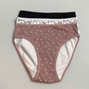 [NEW ARRIVAL] 5 in 1 Bea Printed 95% Cotton 5% Spandex Mid Waist Panties Promo Pack S-2XL Plus Size