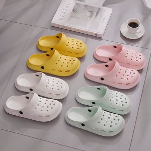 Hole shoes mens summer EVA non-slip casual beach shoes outerwear Baotou slippers womens non-slip sandals