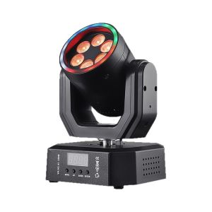30W Disco Party Light Remote Control Mini LED Beam RGBW Rotating DJ Mobile Strobe DMX512 Stage Lighting For Club Event Dance