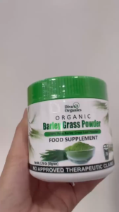 Diva Organics Pure Organic Barley Grass Powder Food Supplement 50g for Immunity & Wellness Support