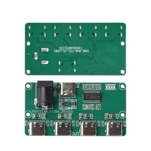 DC 5V USB2.0 HUB Module 1 to 4 Port Splitter Type-C Input 480Mbps High Speed Transmission USB Splitter Board Overcurrent Protect