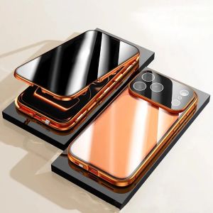 LS | 360° Full Protection Magnetic Anti Peeping Privacy Case For iPhone 18 Pro Max 17 16 15 14 13 12 Pro Max Plus 17E 16E Shockproof