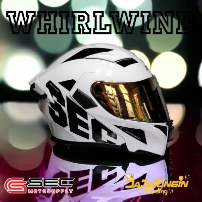 SEC Whirlwind Dual Visor Modular Helmet (Free Clear Visor)