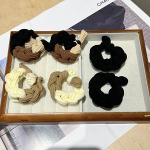 Colorful Dopaamine Butterfly Knot Woven Hair Ties High Elasticity Durable Womens Simple Hair Bands New Thickened Models