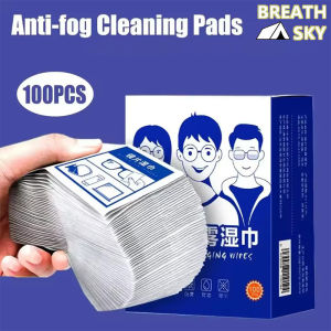 100Pcs Glasses Wipes Anti-fog Screen Cleaning Cloth Accessories Alcohol Wipe Pad Lens Cleaning Wipes Microfiber Tools