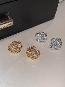 CAFFTI | Luxury Design Unique Silver Zircon Earrings