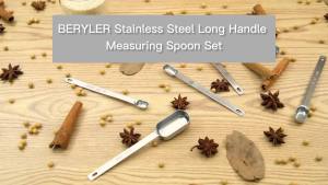 1 Teaspoon(1Tsp  5 mL  5 cc  1/3 Tablespoon) Single Measuring Spoon Stainless Steel Individual Spoons Long Handle Spoons Only