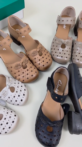 Clrks YC-2063 Strap Block Heels 4cm