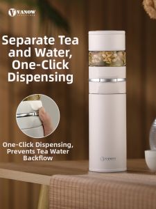 Vanow | Insulation Vacuum Flask Stainless Steel Tea Infuser Cup