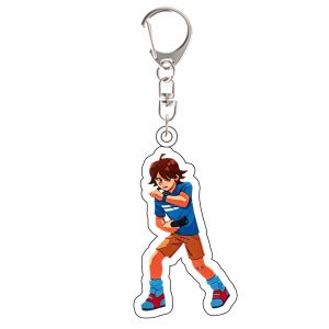 Bandai | for Popular Game FNAF Gregory Roxanne Wolf Chica Freddy Monty Gator Peripheral Acrylic Keychain Backpack Pendant Festival Gift