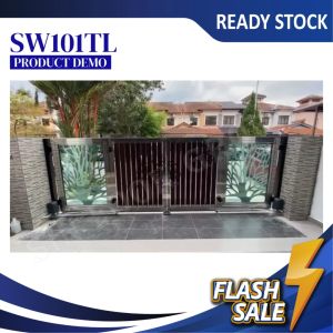 AST SW101 TL TRACKLESS FOLDING GATE AUTO GATE SYSTEM SET🇲🇾