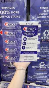 Kem Đánh Răng Crest 3D White Pro Advanced Whitening - Giúp Trắng Răng Sạch Mảng Bám
