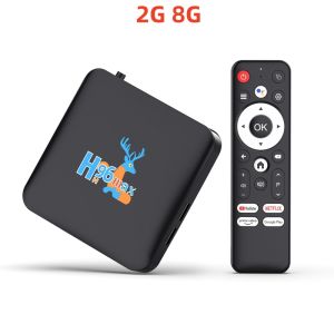 H96 MAX TV Box New Deer Amlogic S905L3 Android 14.0 4K HD Output 100M/Lan Dual WiFi BT4.0+ Google Voice Assistant Android Tvbox
