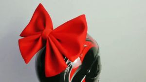 Zebra Helmet Women Double-layer Cute Ribbon bows for motorcycle helmet Accessories