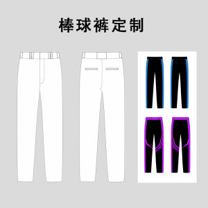 High-End Baseball Pants Sports Leisure Training Pants Team Entrance Uniform Men Women Casual Long Trousers Exercise Pants