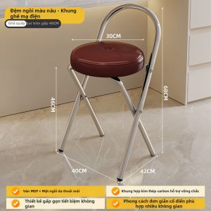 Đôn Bar Gấp Thiết Kế Retro Giống Mây