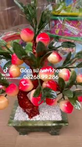 Cây Tài Lộc Để Bàn Cây Đào Tiên Đá Phong Thủy Đá Hoàng Long Vàng Trang Trí Phòng Khách Giúp Chiêu Tài Lộc...