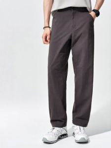 MIANXIANSHENG | Straight Loose Wrinkle Texture Spring Summer Men Pants