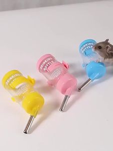 【X】Vacuum Drinking Kettle Plastic Hamster Drinker Water Bottle Dispenser Feeder Hanging Fountain