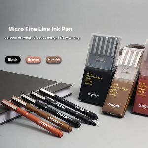 Micron Liner Fineliner Pen 0.05 0.03 0.1 0.5 Brush Tip Black Brown Fineliner Sketching Manga Drawing Pen Color Sketch Stationery