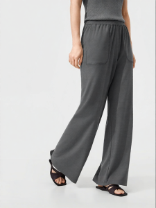 Purcotton | Knit Cool Comfort Straight Trousers Natural Waist