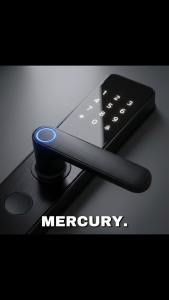 Interlock Mercury X2 Digital Door Lock with touch keypad and fingerprint sensor for modern home security.