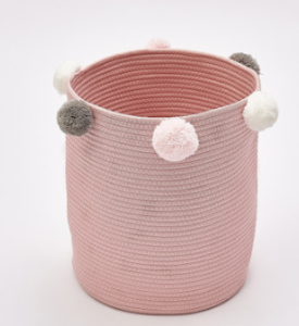 Ins New Clothes Storage Bucket Laundry Basket Home Toy Dirty Clothes Storage Basket Ball Fiber Storage Wicker Basket