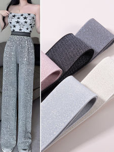 High Elasticity Durability 4cm Wide Elastic Band for Half Skirt Pants Waistband Special Purpose Rubber Band Flat Polyester Material