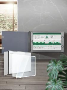 Bull | Home Electrical Distribution Box with Glass Cover and Concealed Circuit Breaker