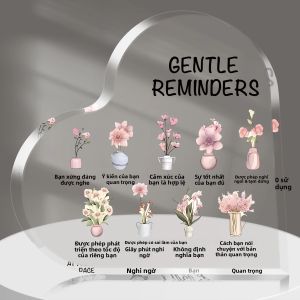 Acrylic Mảng Bám Ký Tích Cực Tuyên Bố Quà Tặng Cho Nữ Sức Khỏe Tâm Thần Trang Trí Văn Phòng Phong Cách Hiện Đại Tâm Lý Nhà Trị Liệu Nhắc Nhở 10x10cm