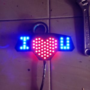 stoplamp running bentuk i♥️u 2warna 8mode vario 125/150new