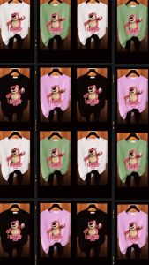 Baju Kaos Wanita Oversize Basic Lengan Pendek Printing DTF Lotso Big Katun Combed Jumbo Blus T Shirt