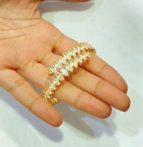 Gelang Permata Bangle Flexible Zircon Aksesoris Model Terbaru Anti Karat [COD]