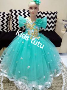 GAUN TUTU ANAK USIA 1-10 THN PANJANG SEMATAKAKI LENGAN PENDEK