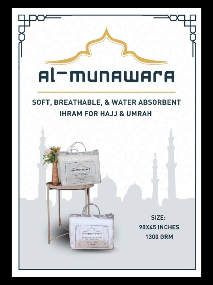 KAIN IHRAM DEWASA FOR HAJJ AND UMRAH - COOl SOFT QUALITY - SIGNATURE
