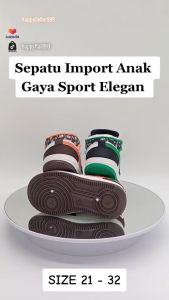 Sepatu Anak Laki-Laki/Perempuan Temali Style Fashion Bear New Korean Sport IMPORT