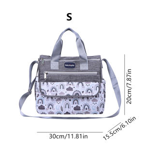 New Fashion Single Shoulder Large Capacity Mommy Bag Multi functional printed diagonal diaper bag Handheld Mother and baby bag
