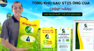 Gạo ST25 Ông Cua Lúa Tôm - Túi 5Kg Tem QR code Chính hãng - Giá Sỉ Date mới
