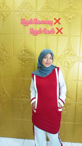 LBM 17561 MUSLIMAH SET Training Olahraga Wanita Senam Zumba Lengan Panjang Size XL-XXXL Kekinian