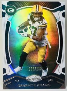 DAVANTE ADAMS #193/299 🧀 การ์ดสะสมอเมริกันฟุตบอล NFL 🏈 CERTIFIED MIRROR 🇺🇸 Green Bay Packers 🏈